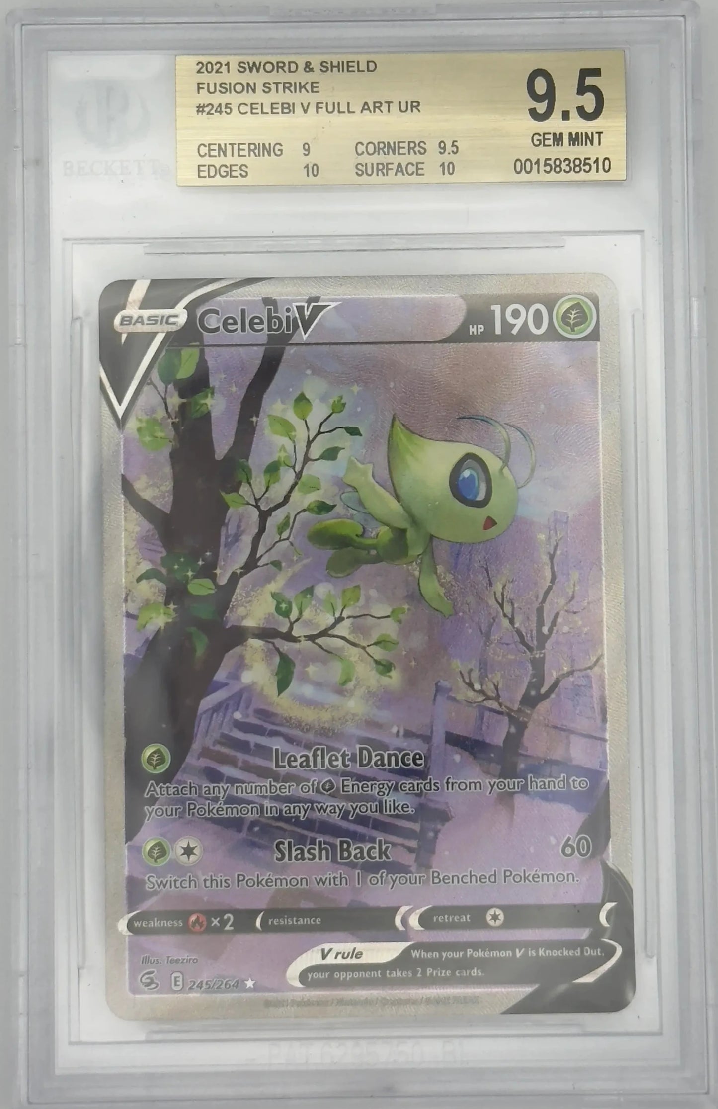 Celebi SAR #245 BGS 9.5 Fusion Strike